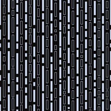 Vector digital technology geometric seamless striped pattern. Abstract futu.. Illustrazione stock