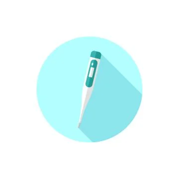 Vector digital thermometer Stock Illustration