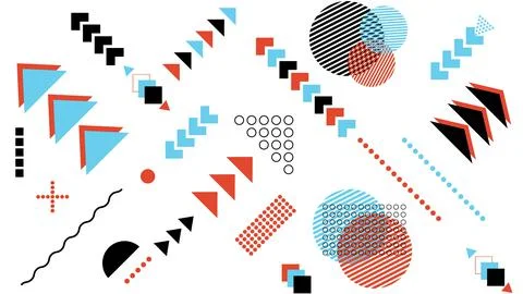 Vector dimensionless adjustable graphics. Geometric background, minimalistic イラスト素材