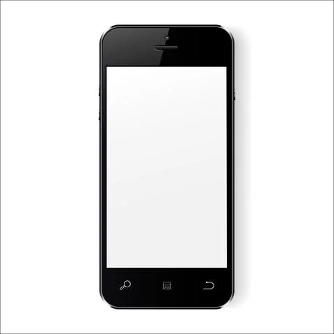 Vector dimensionless graphics. IPhone call screen. Mobile phone interface. イラスト素材
