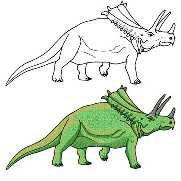 Vector dinosaur hasmosaurus Stock Illustration