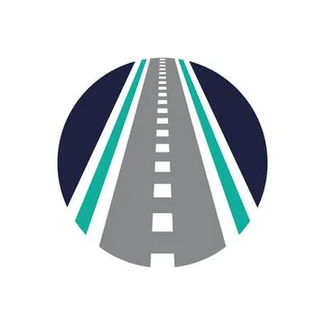 Vector direction logo combination. Street and pathway symbol. Stock Illustration
