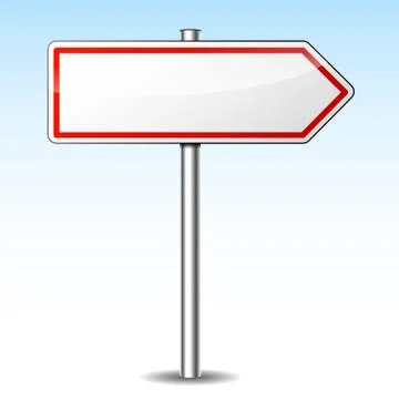 Vector directional sign Stock Illustration