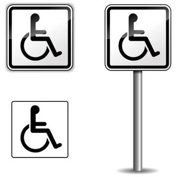 Vector disabled sign Stock Illustration