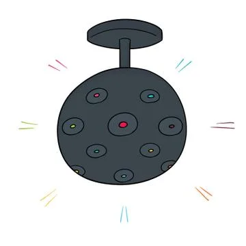 Vector of disco light Stock Illustration