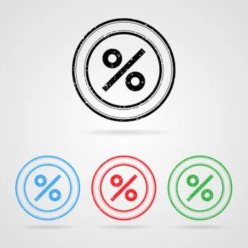 Vector discount stamps Stock Illustration