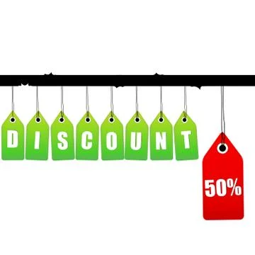 Vector discount tag Stock Illustration