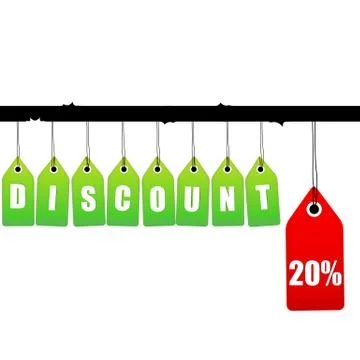 Vector discount tag Stock Illustration