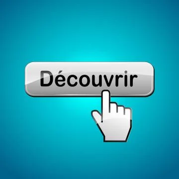 Vector discover button Stock Illustration