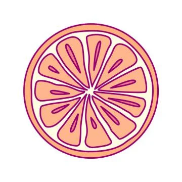 Vector disposable template round fruit Stock Illustration