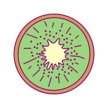 Vector disposable template round fruit Stock Illustration