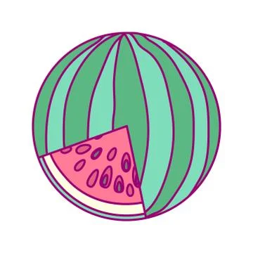 Vector disposable template round fruit Stock Illustration