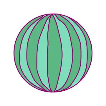 Vector disposable template round fruit Stock Illustration