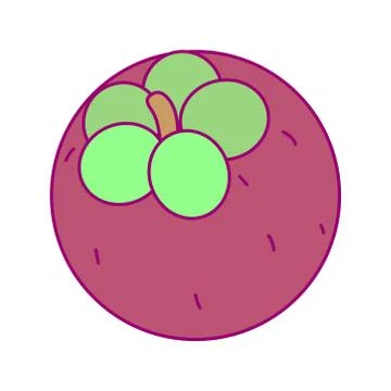 Vector disposable template round fruit Stock Illustration