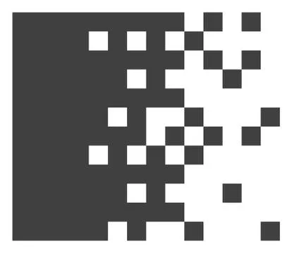 Vector Dissolving Pixels Icon Stock Illustration