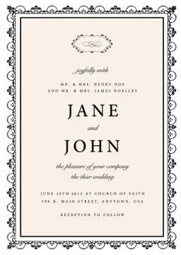 Vector distressed victorian frame Illustrazione stock