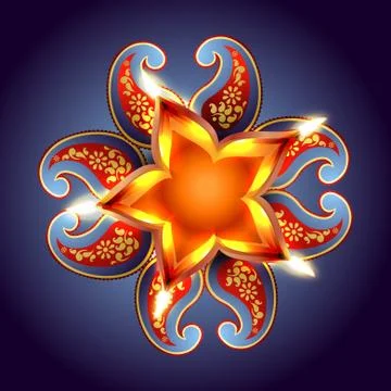 Vector diwali background Stock Illustration