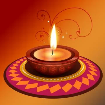 Vector diwali design Stock Illustration