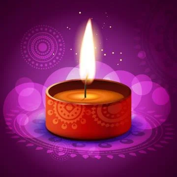 Vector diwali diya Illustrazione stock