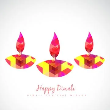 Vector diya illustration Stock Illustration