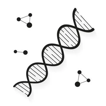 Vector DNA icon Vector Bright Illustration Suitable For Greeting Card, Poster Illustrazione stock