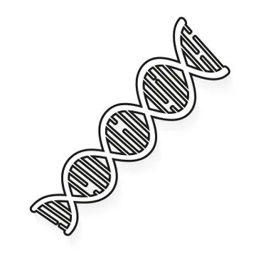 Vector DNA icon Vector Bright Illustration Suitable For Greeting Card, Poster Illustrazione stock