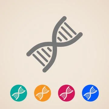 Vector DNA icons イラスト素材