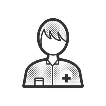 Vector doctor avatar Stock Illustration