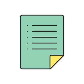 Vector document icon. Eps10 Stock Illustration