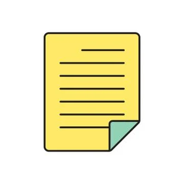 Vector document icon. Eps10 Stock Illustration