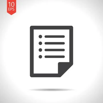 Vector document icon. Eps10 Stock Illustration