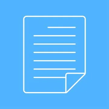 Vector document icon. Eps10 Stock Illustration