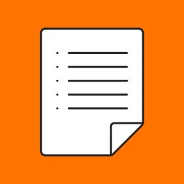 Vector document icon. Eps10 Stock Illustration