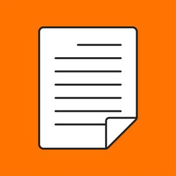 Vector document icon. Eps10 Stock Illustration