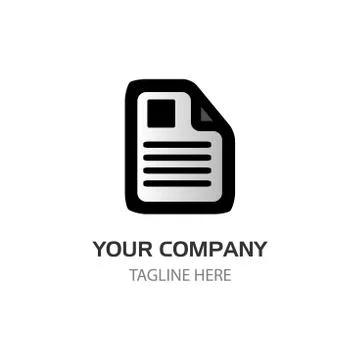 Vector document logo or Documents icons Illustrazione stock