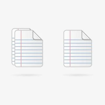 Vector documents icon Stock Illustration