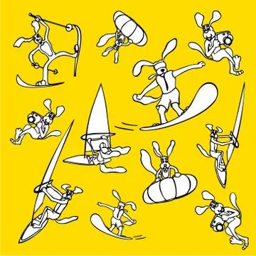 Vector dog holiday set Stock Illustration