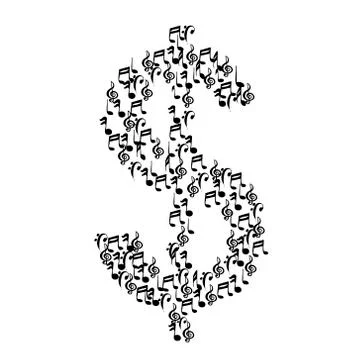 Vector dollar notes Stock Illustration