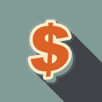 Vector dollar stickers Stock Illustration
