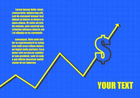 Vector : Dollar symbol on line chart graph Stock Illustration