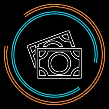 Vector Dollars sign, money dollars icon Stock Illustration