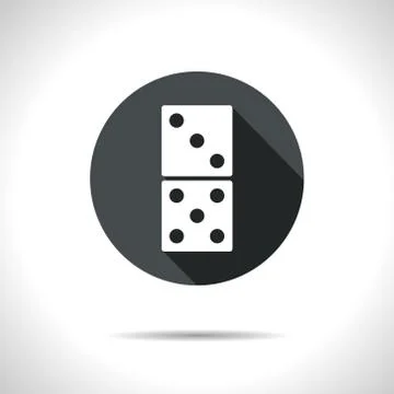 Vector domino icon. Eps10 Stock Illustration