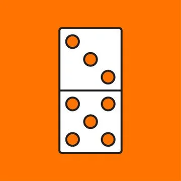 Vector domino icon. Eps10 Stock Illustration