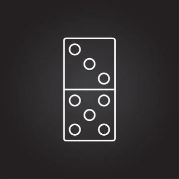 Vector domino icon Stock Illustration