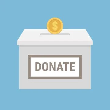 Vector of Donation box Stock Illustration