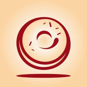 Vector donut sign Illustrazione stock