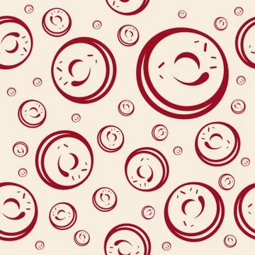 Vector donuts pattern Stock Illustration