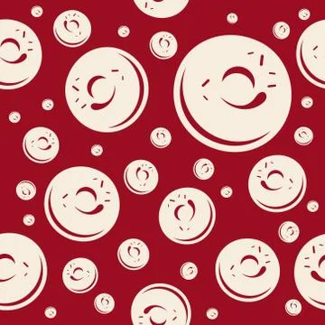 Vector donuts pattern Stock Illustration