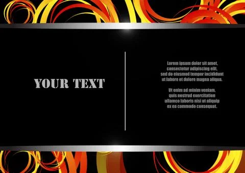 Vector : Doodle circle abstract and space for text Stock Illustration