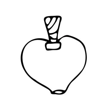 Vector doodle drink decanter of beer, for kitchen, café, bar, restaurant, cups o Stock Illustration
